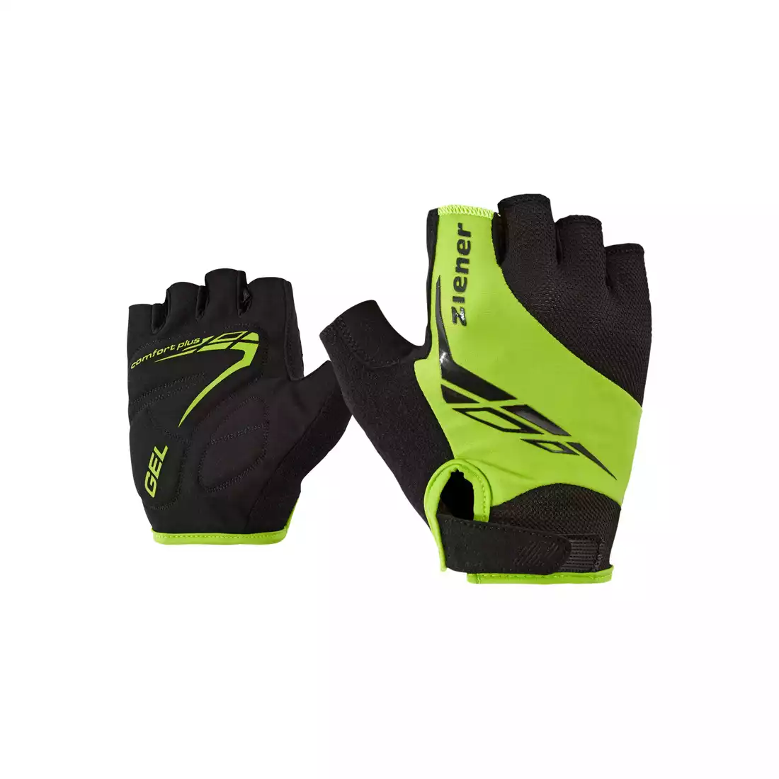 ZIENER CENIZ Cycling gloves, | black-green MikeSPORT