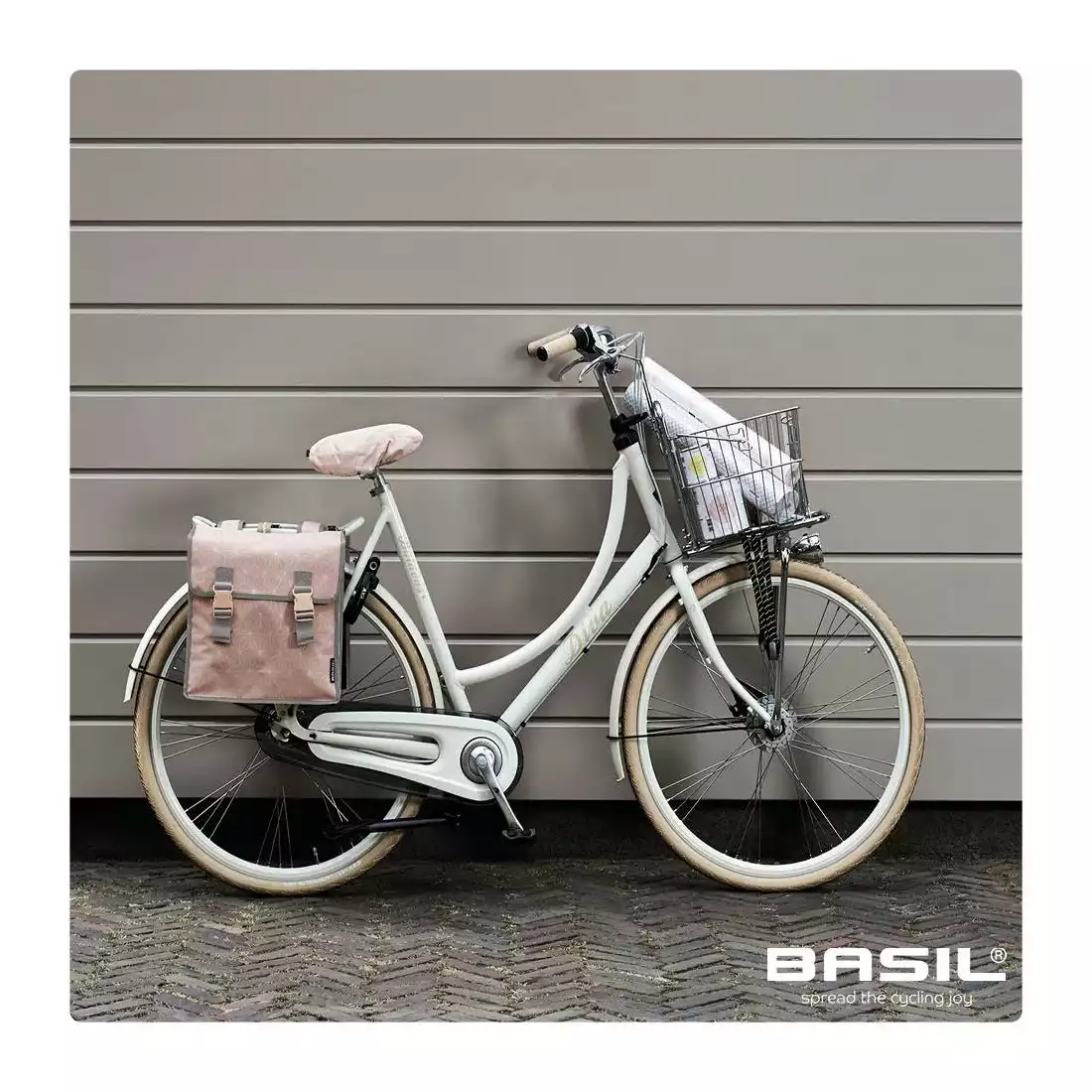 Slot Pittig robot Bicycle bag BASIL STAR DOUBLE BAG 35L, rose BAS-17624 | MikeSPORT